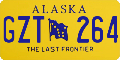 AK license plate GZT264