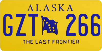 AK license plate GZT266