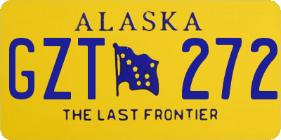 AK license plate GZT272