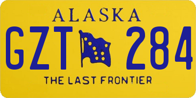 AK license plate GZT284