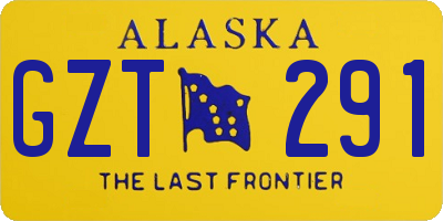 AK license plate GZT291