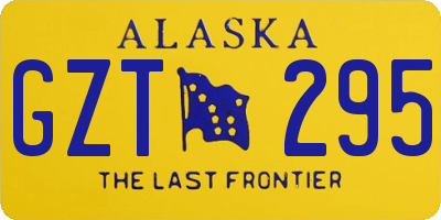 AK license plate GZT295