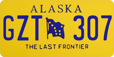 AK license plate GZT307