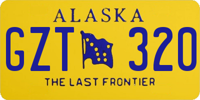 AK license plate GZT320