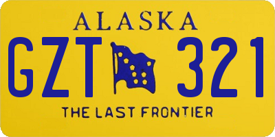 AK license plate GZT321