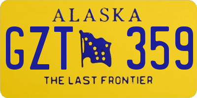 AK license plate GZT359