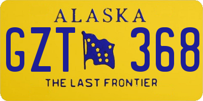 AK license plate GZT368