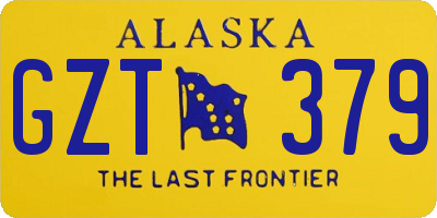 AK license plate GZT379