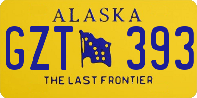 AK license plate GZT393