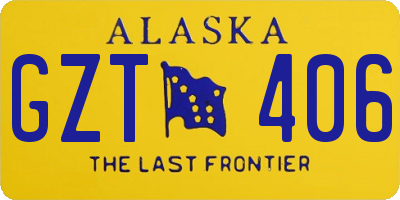 AK license plate GZT406