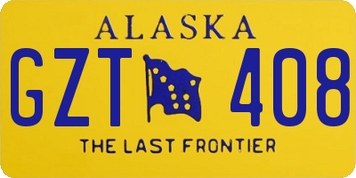 AK license plate GZT408