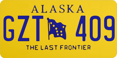 AK license plate GZT409