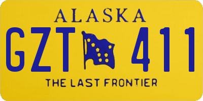 AK license plate GZT411