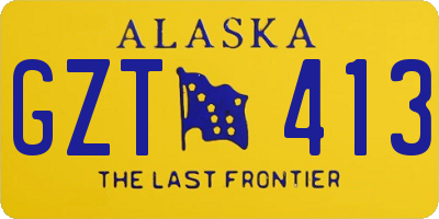 AK license plate GZT413