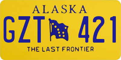 AK license plate GZT421