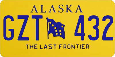 AK license plate GZT432