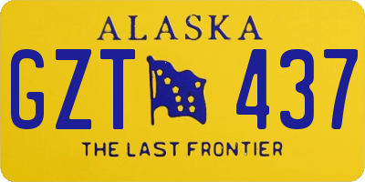 AK license plate GZT437