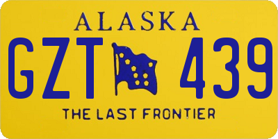 AK license plate GZT439