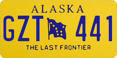 AK license plate GZT441