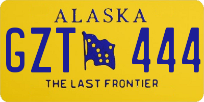 AK license plate GZT444