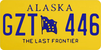 AK license plate GZT446