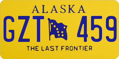 AK license plate GZT459