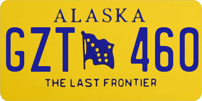 AK license plate GZT460