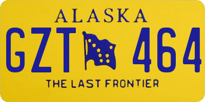 AK license plate GZT464