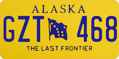 AK license plate GZT468