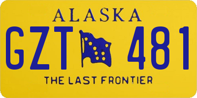 AK license plate GZT481