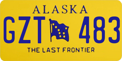 AK license plate GZT483