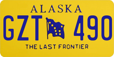 AK license plate GZT490