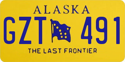 AK license plate GZT491