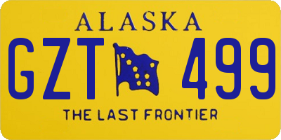 AK license plate GZT499