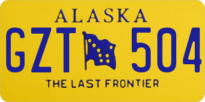 AK license plate GZT504