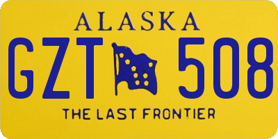 AK license plate GZT508