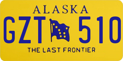 AK license plate GZT510