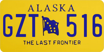 AK license plate GZT516