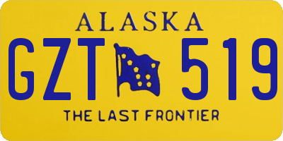 AK license plate GZT519