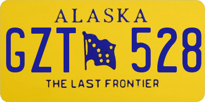 AK license plate GZT528