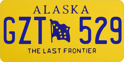 AK license plate GZT529