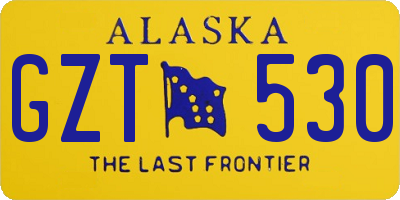 AK license plate GZT530