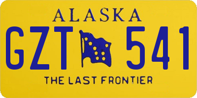 AK license plate GZT541