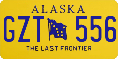 AK license plate GZT556