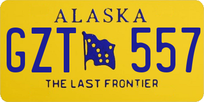 AK license plate GZT557