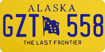 AK license plate GZT558