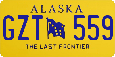 AK license plate GZT559