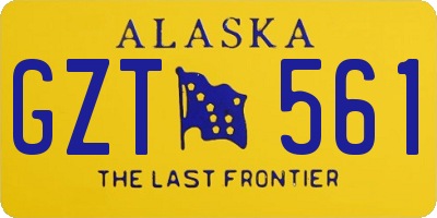 AK license plate GZT561