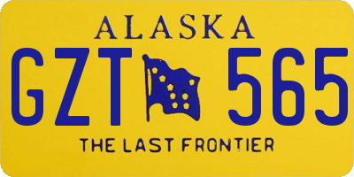 AK license plate GZT565