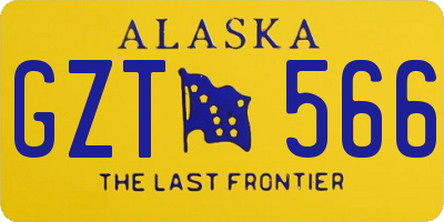 AK license plate GZT566